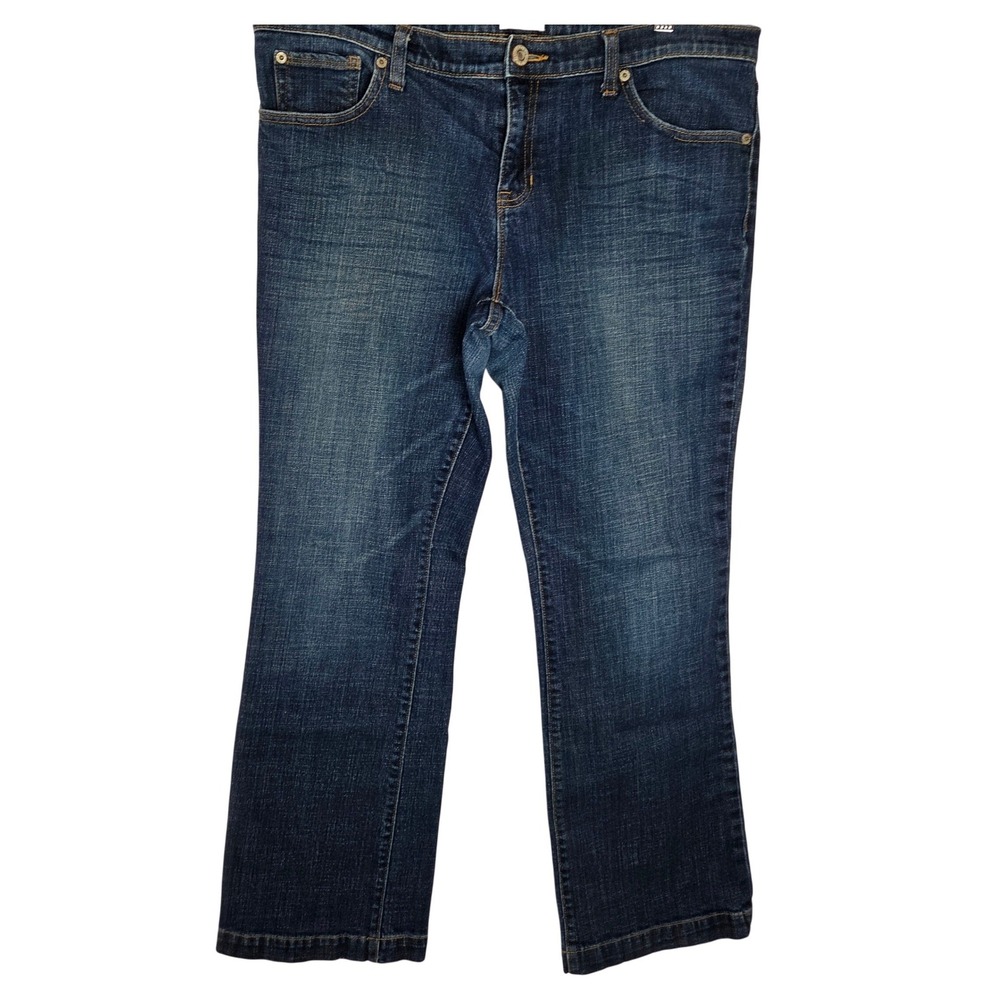GAP Long and Lean Bootcut Jeans Mid Rise Y2K Denim‎ 14/32R